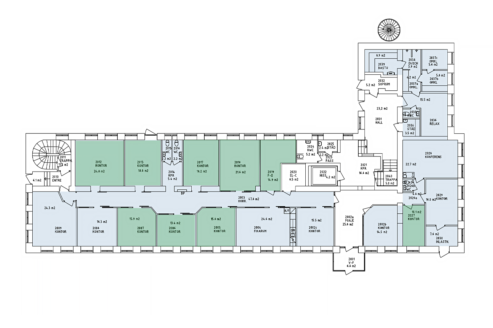 Planritning Visionären BV